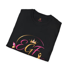 EGF Sisterhood Crown T-Shirt | Breast Cancer Awareness Ribbon Design