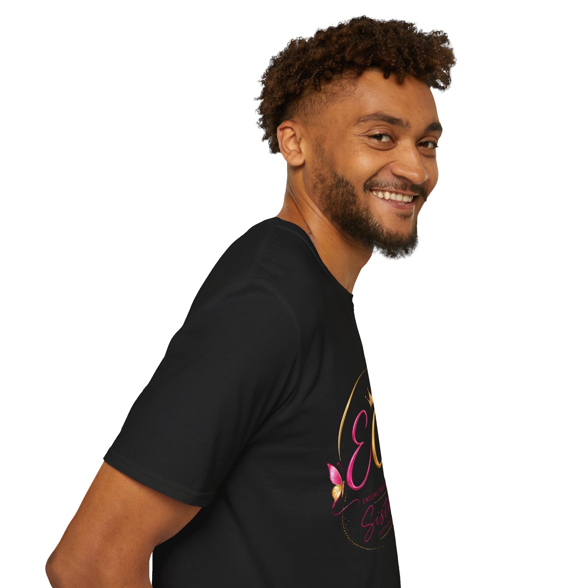 EGF Sisterhood Crown T-Shirt | Breast Cancer Awareness Ribbon Design