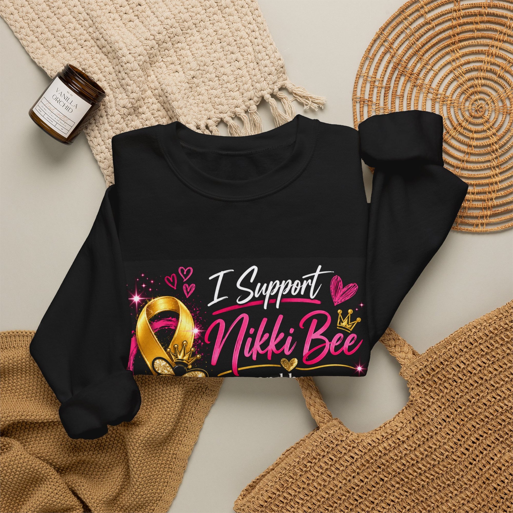 Endometriosis Support Crewneck — "I Support Nikki Bee and Her Endometriosis Journey"