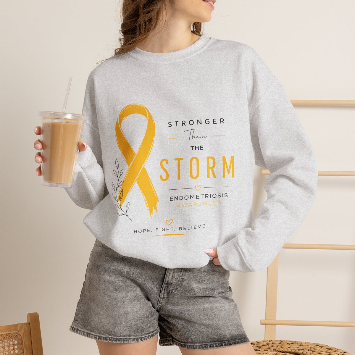 Stronger Than The Storm l Crewneck Sweatshirt