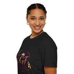 EGF Sisterhood Crown T-Shirt | Breast Cancer Awareness Ribbon Design