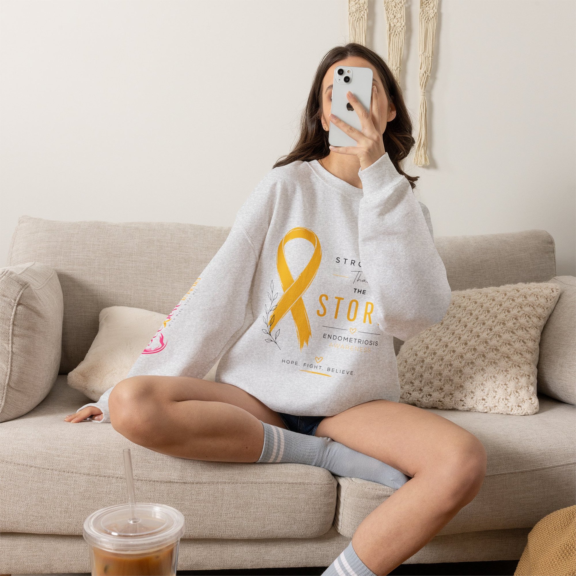 Stronger Than The Storm l Crewneck Sweatshirt