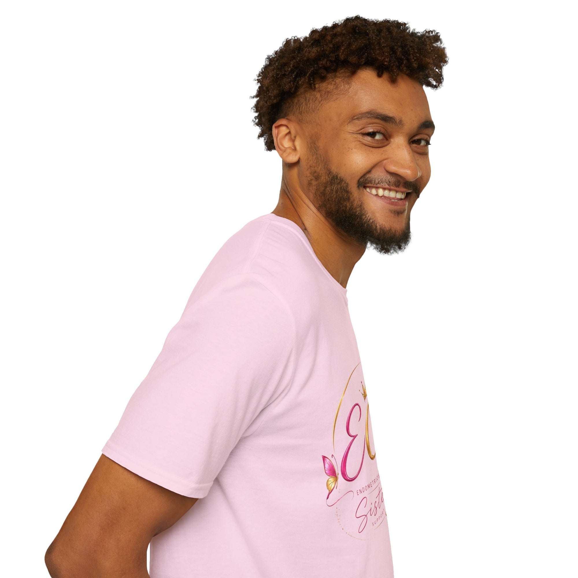 EGF Sisterhood Crown T-Shirt | Breast Cancer Awareness Ribbon Design
