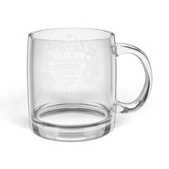 Glass Coffee Mug, 12.25oz (Engraving)