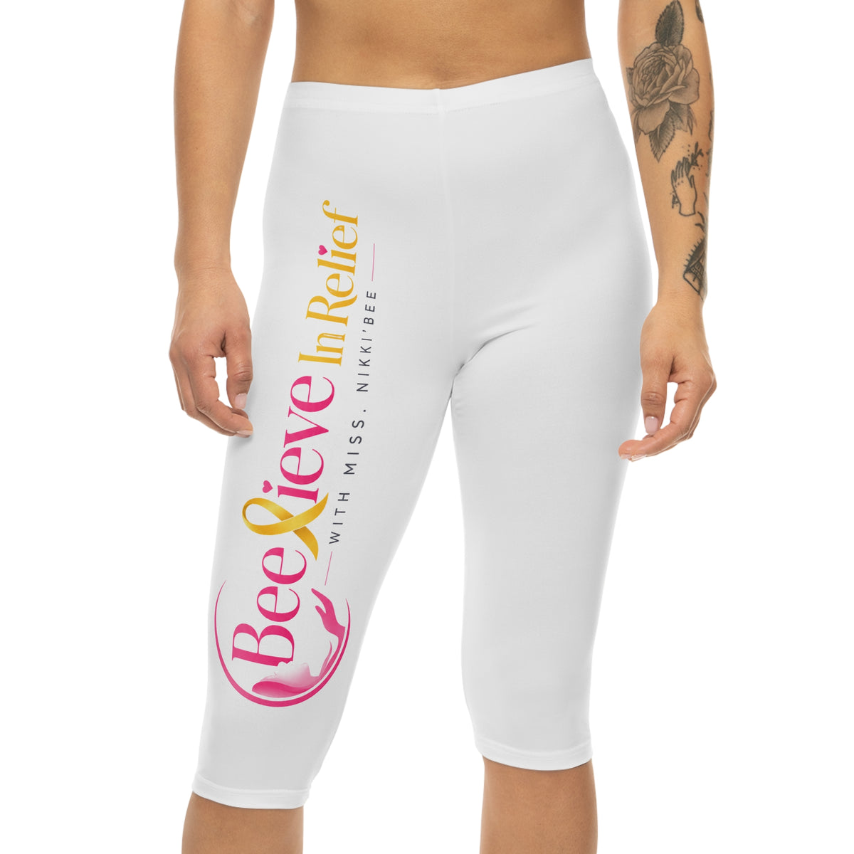 Beelieve In Relief l Capri Leggings