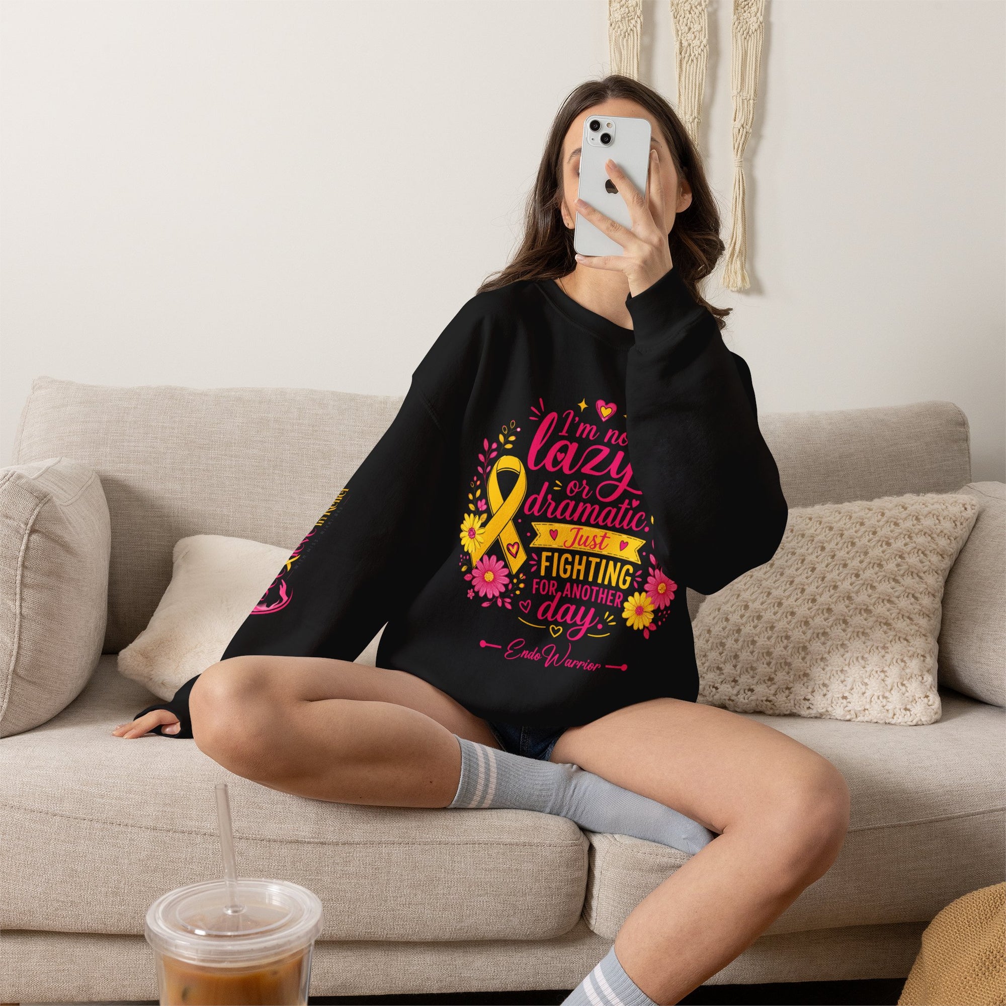 I'm Not Lazy l Crewneck Sweatshirt