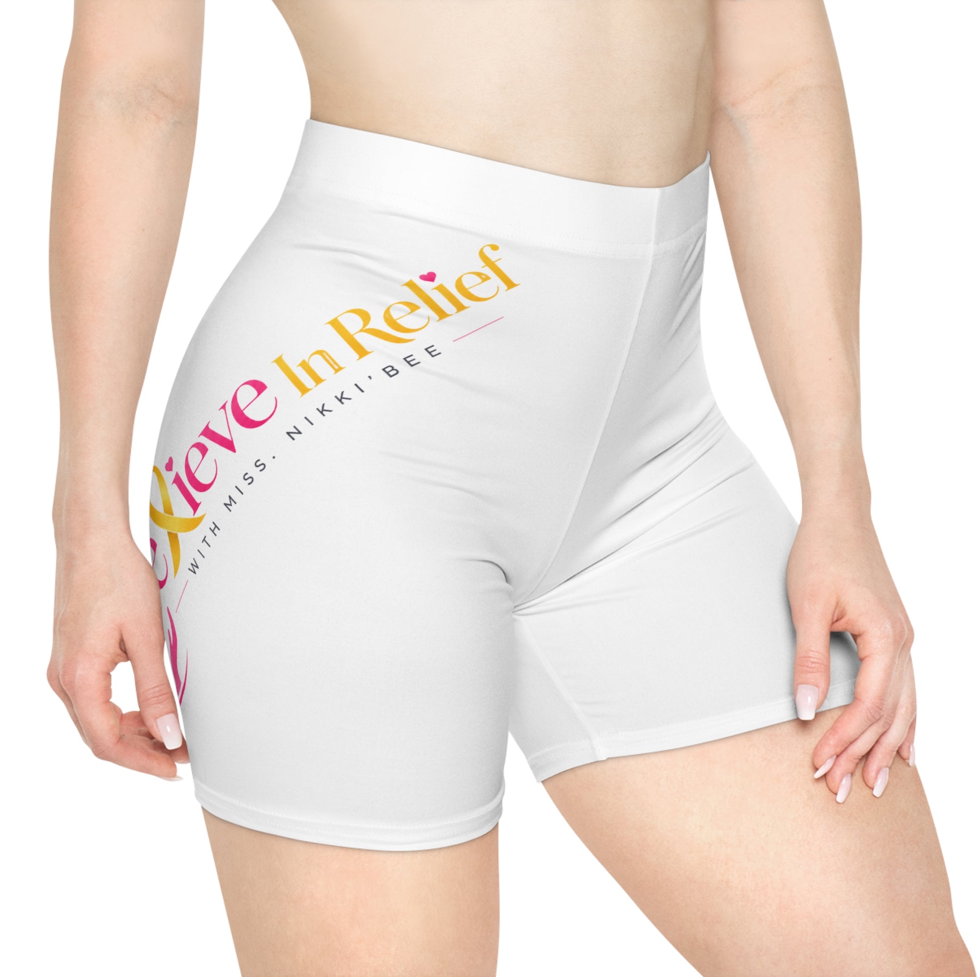 Bee in Relief Logo l Cycling Shorts