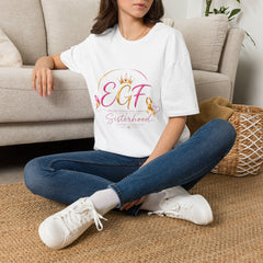 EGF Sisterhood Crown T-Shirt | Breast Cancer Awareness Ribbon Design