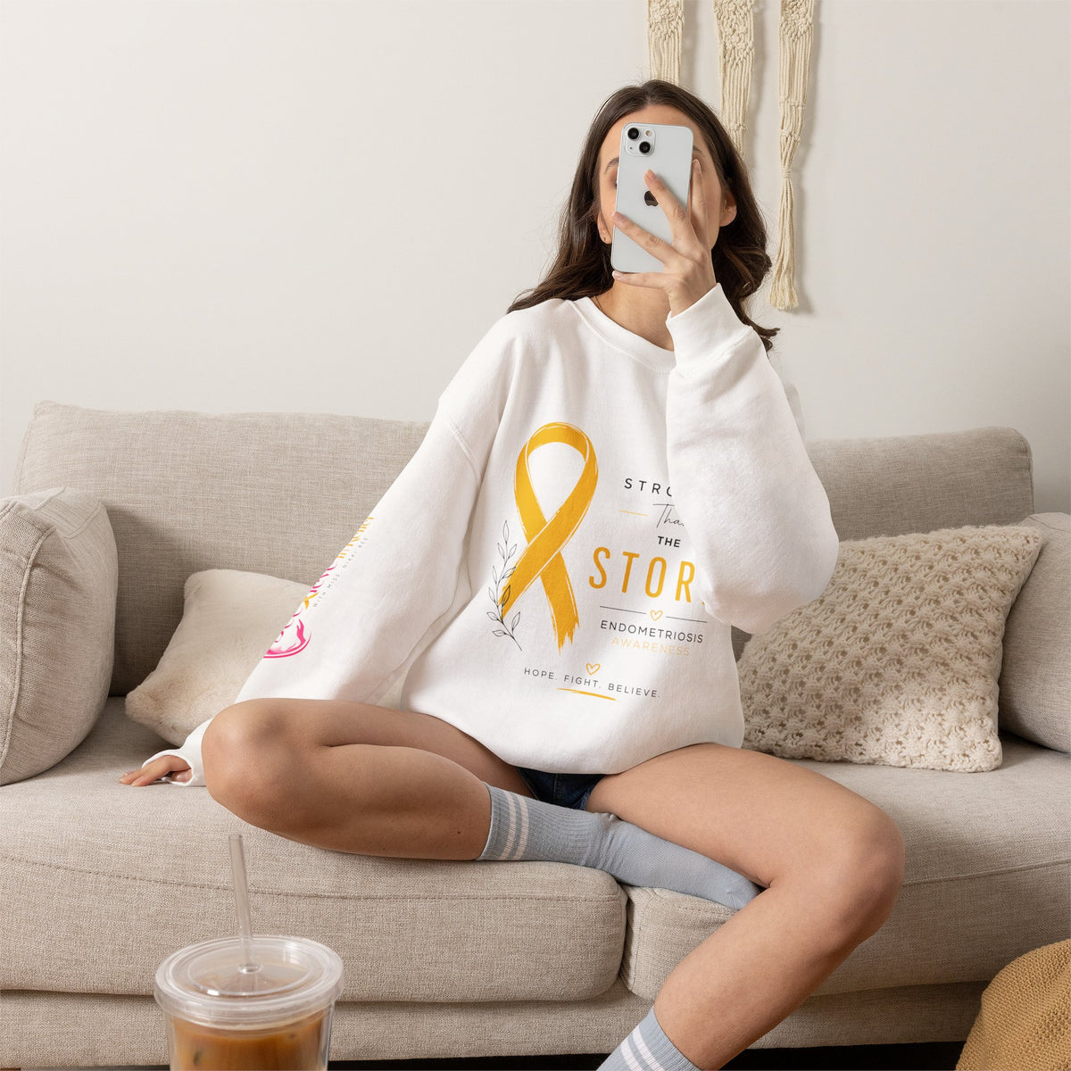 Stronger Than The Storm l Crewneck Sweatshirt