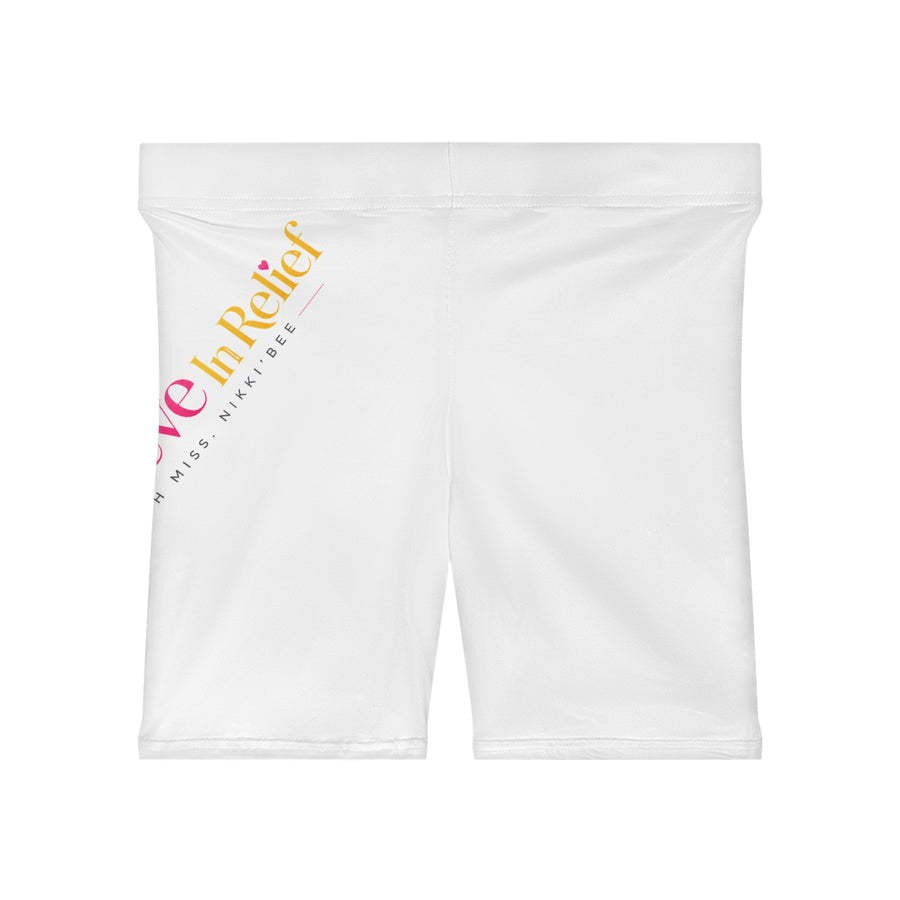 Bee in Relief Logo l Cycling Shorts