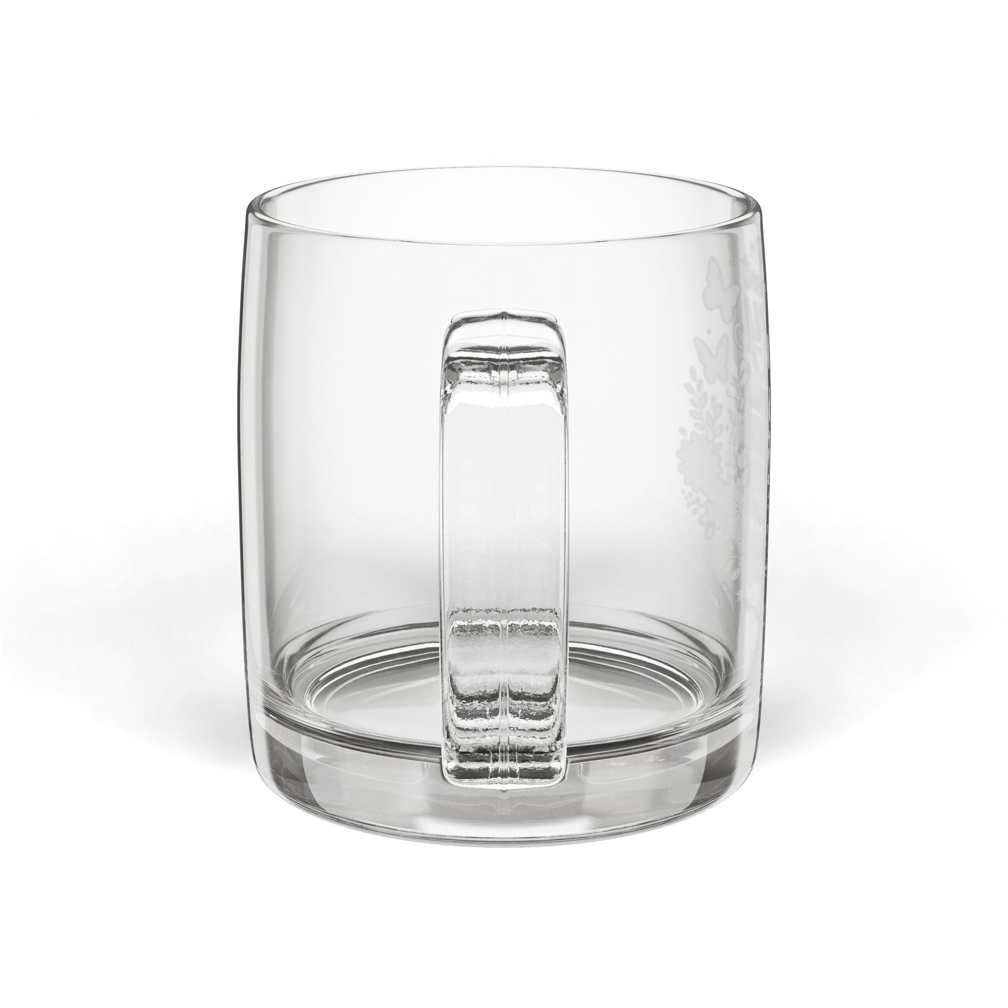 Glass Coffee Mug, 12.25oz (Engraving)