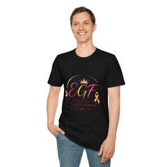 EGF Sisterhood Crown T-Shirt | Breast Cancer Awareness Ribbon Design