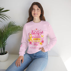 I'm Not Lazy l Crewneck Sweatshirt