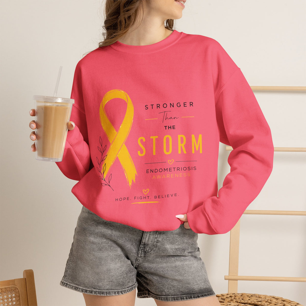 Stronger Than The Storm l Crewneck Sweatshirt
