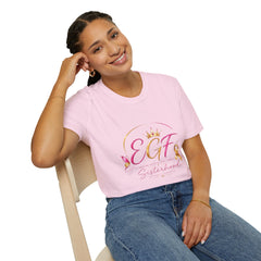 EGF Sisterhood Crown T-Shirt | Breast Cancer Awareness Ribbon Design