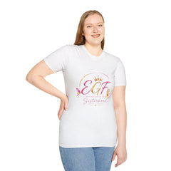EGF Sisterhood Crown T-Shirt | Breast Cancer Awareness Ribbon Design