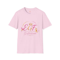 EGF Sisterhood Crown T-Shirt | Breast Cancer Awareness Ribbon Design