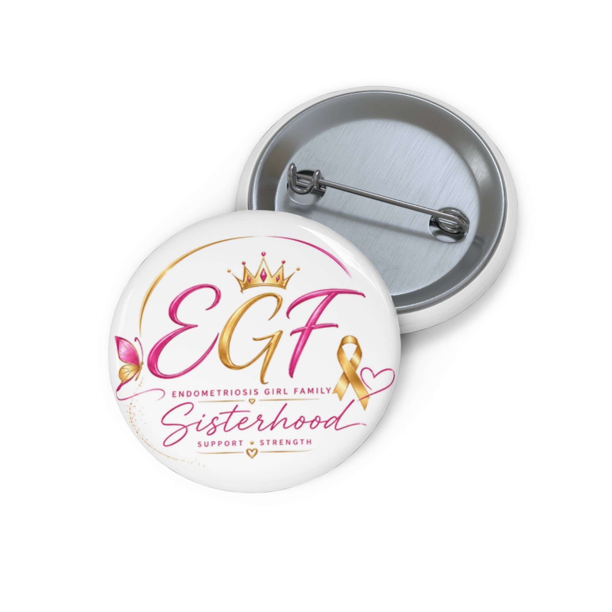 Endometriosis Girl Family l Pin Button