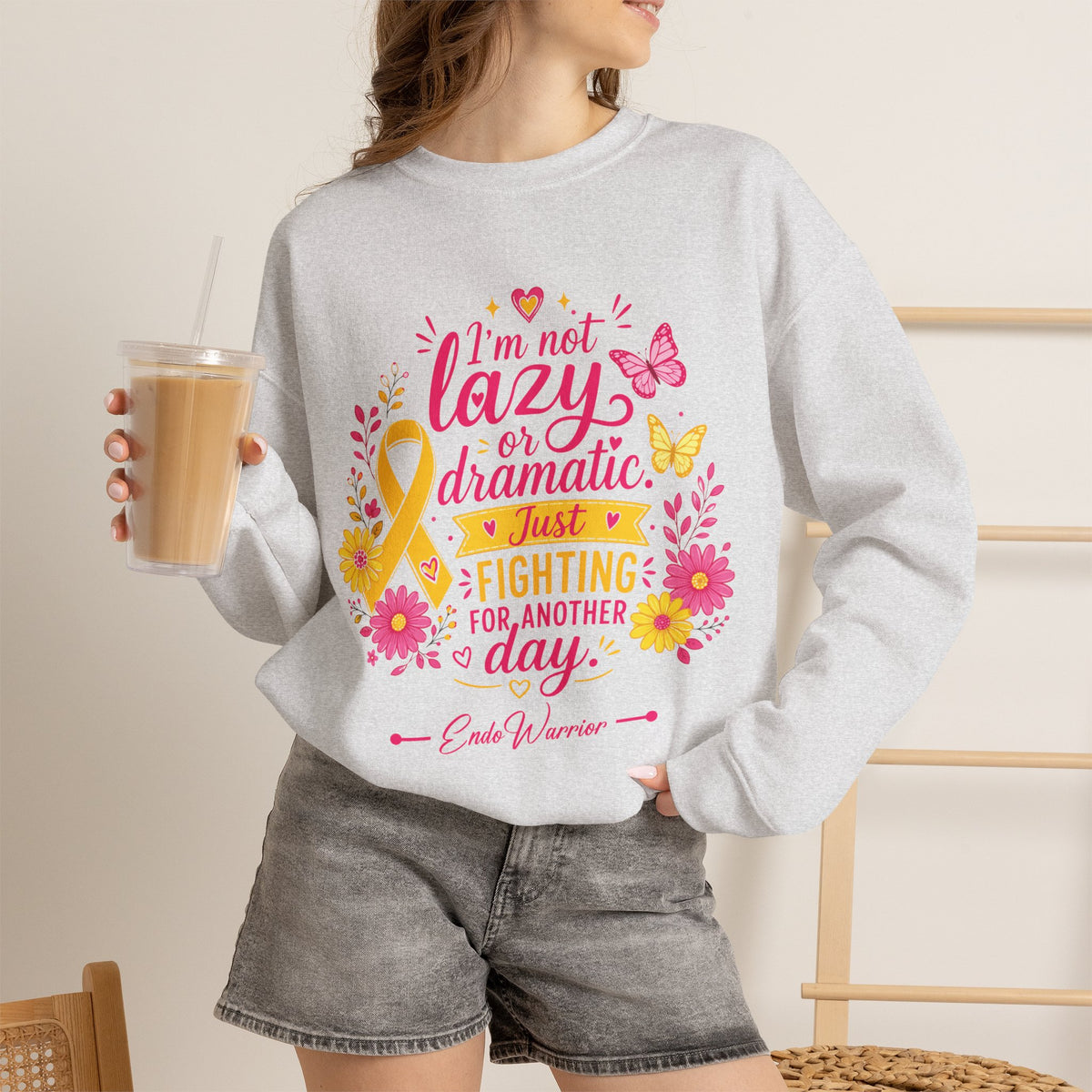 I'm Not Lazy l Crewneck Sweatshirt