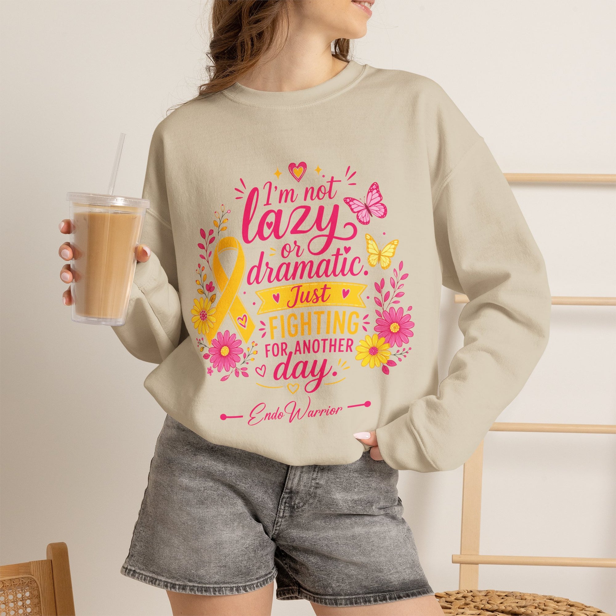 I'm Not Lazy l Crewneck Sweatshirt
