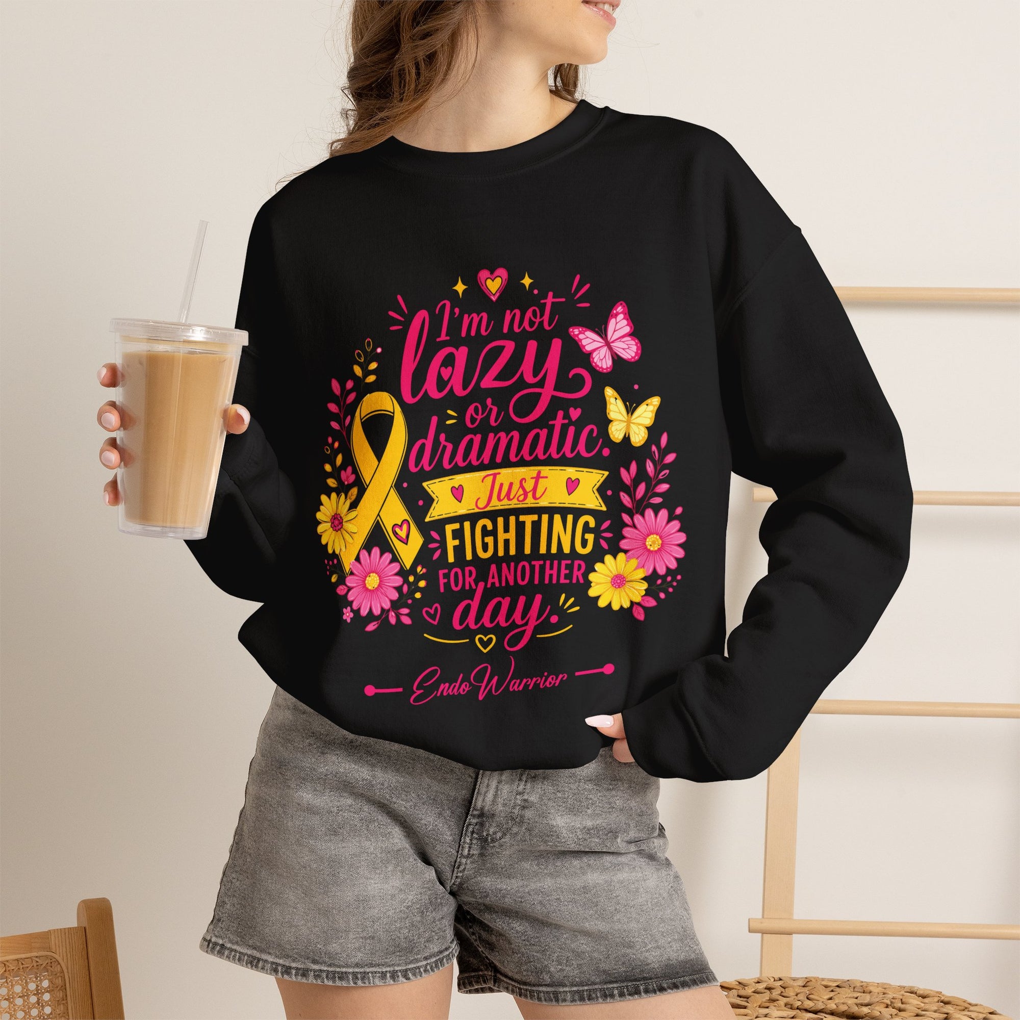 I'm Not Lazy l Crewneck Sweatshirt